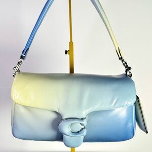 Coach Ombre Pillow Tabby 26 CA083 Blue Green Gradient